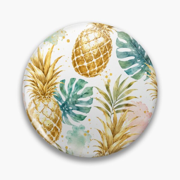 Item preview, Tropical Golden Pineapples designed and sold by EsenciaZen.