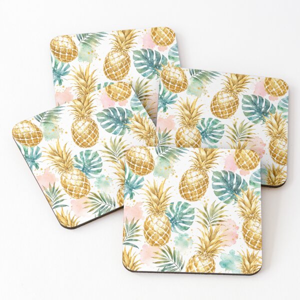 Item preview, Tropical Golden Pineapples designed and sold by EsenciaZen.