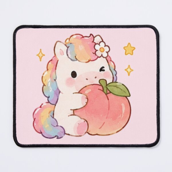 Item preview, Cute Rainbow Pony with Peach designed and sold by Randomundi.
