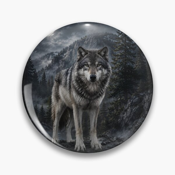 Item preview, Lone Wolf Wilderness Print designed and sold by Geek Farm.