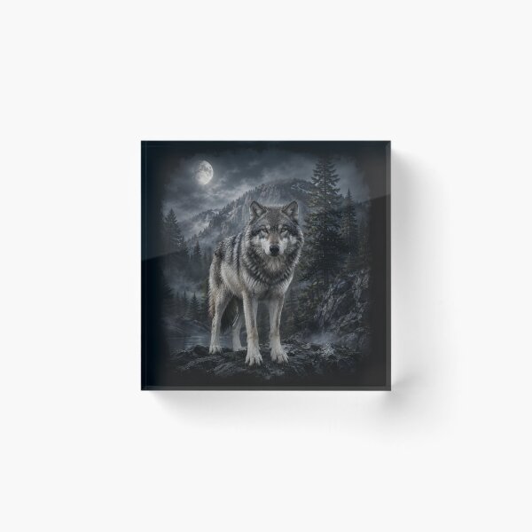 Item preview, Lone Wolf Wilderness Print designed and sold by Geek Farm.