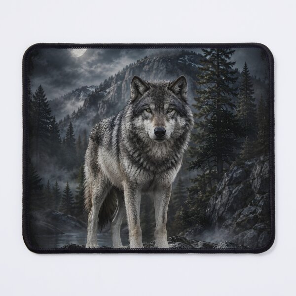 Item preview, Lone Wolf Wilderness Print designed and sold by Geek Farm.