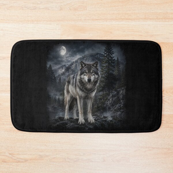Item preview, Lone Wolf Wilderness Print designed and sold by Geek Farm.