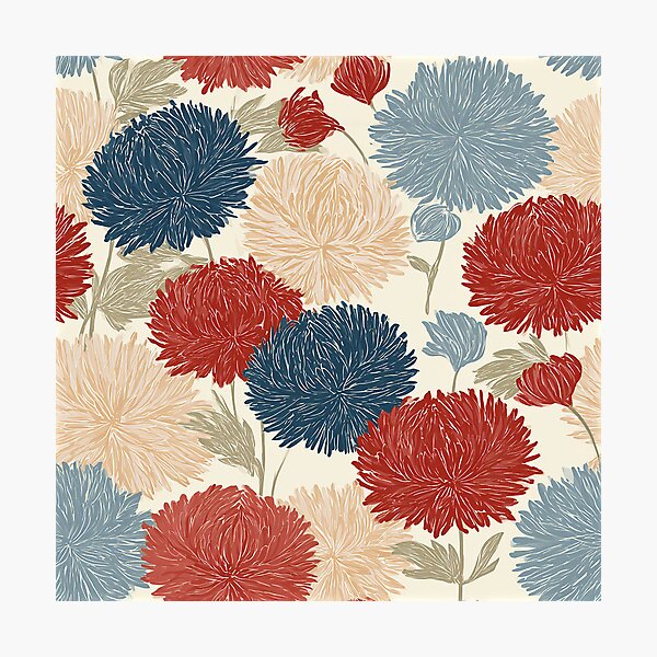 Item preview, Lush Chrysanthemum Print - Hawaiian Flower Pattern  - Graduation Gifts for boyfriend designed and sold by RoyalStarsPatts.
