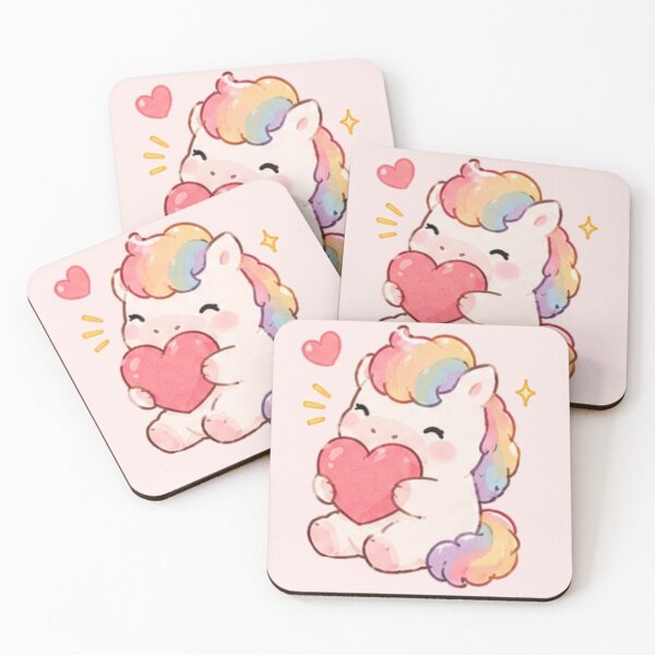 Item preview, Cute Rainbow Pony with Heart designed and sold by Randomundi.
