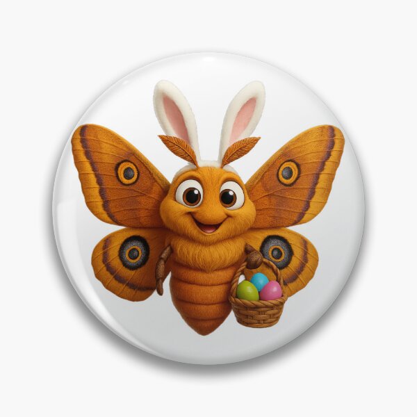 Item preview, Easter Polyphemus Moth designed and sold by Sillytoe.