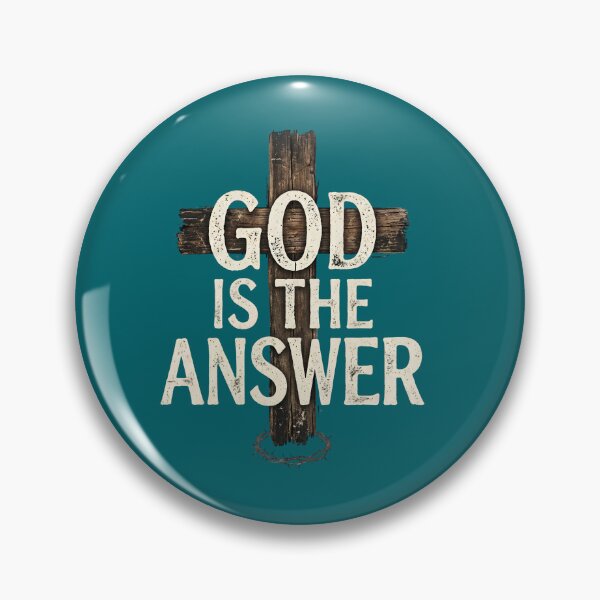 Item preview, God Is The Answer Rustic Christian Cross designed and sold by digitalbob60.