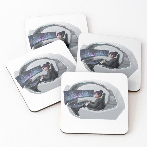 Item preview, Futuristic Gaming Pod Illustration | Sci-Fi Gamer Setup | Cyberpunk RGB Gaming Station | Tech Lover Gift designed and sold by Clean Print Goods.
