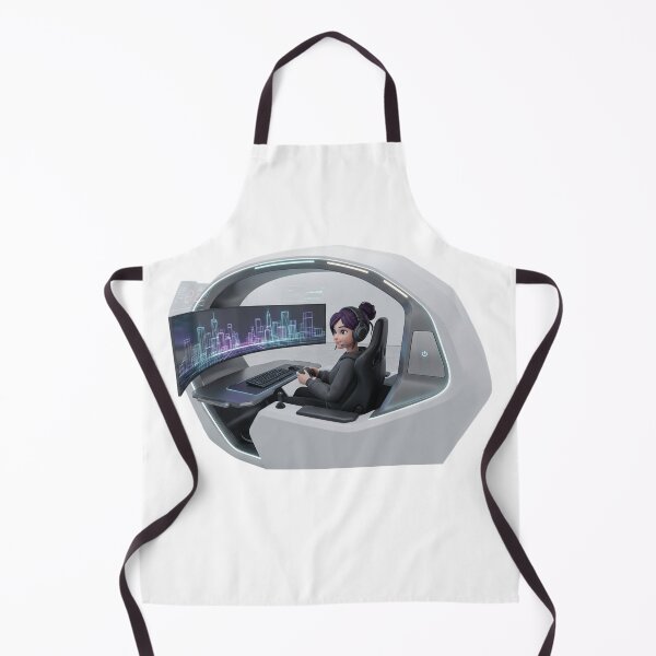 Item preview, Futuristic Gaming Pod Illustration | Sci-Fi Gamer Setup | Cyberpunk RGB Gaming Station | Tech Lover Gift designed and sold by Clean Print Goods.