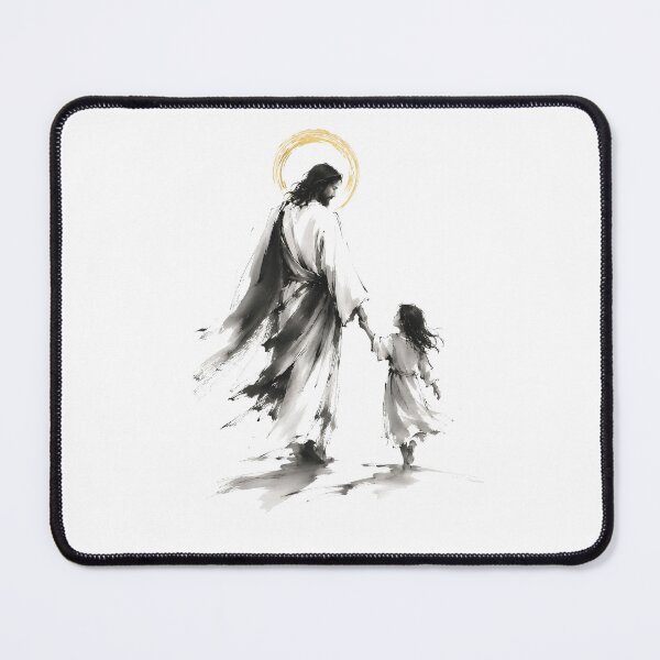 Item preview, Walk With Jesus Ink Wash Art designed and sold by Phos Creatives.
