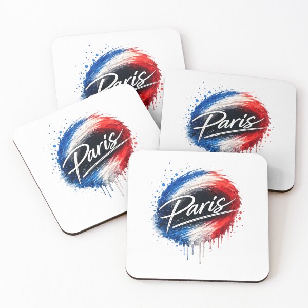 Item preview, Paris French Brush Stroke Typography | France Flag Colors | Assenforge Handwritten Graphic | Transparent PNG T-Shirt & Hoodie Design designed and sold by Lifehackerplus1.