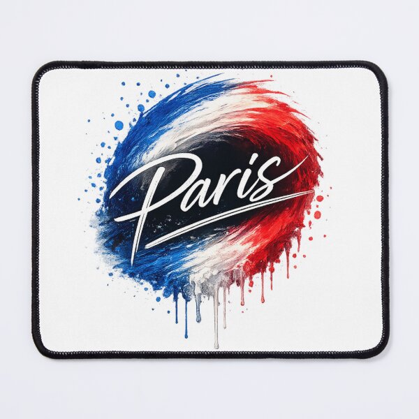 Item preview, Paris French Brush Stroke Typography | France Flag Colors | Assenforge Handwritten Graphic | Transparent PNG T-Shirt & Hoodie Design designed and sold by Lifehackerplus1.