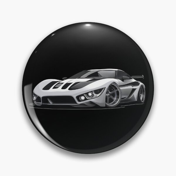 Item preview, White Supercar Racing Stripes Digital Art designed and sold by UrbanPrts.
