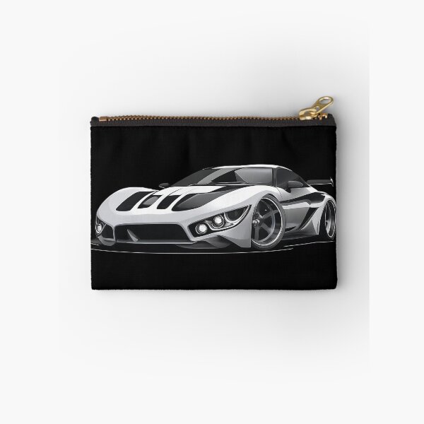 Item preview, White Supercar Racing Stripes Digital Art designed and sold by UrbanPrts.