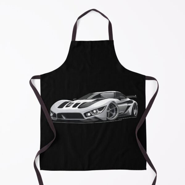 Item preview, White Supercar Racing Stripes Digital Art designed and sold by UrbanPrts.