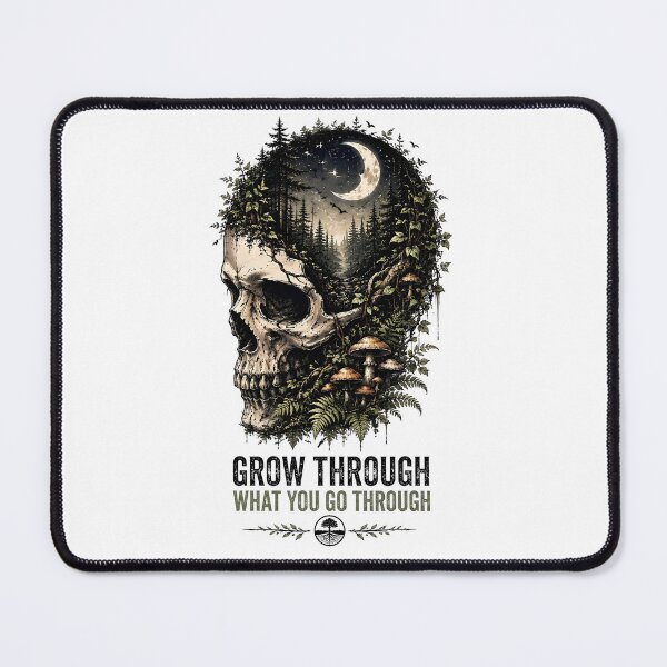 Item preview, Grow Through Forest Skull Illustration designed and sold by Amr Siam.