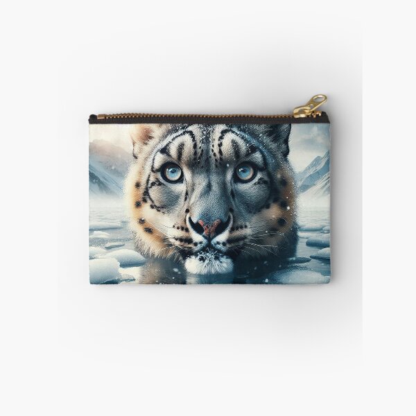 Item preview, The Snow Leopard's Icy Stare designed and sold by nikkolaus.