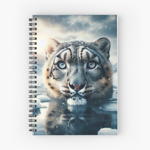 Item preview, The Snow Leopard's Icy Stare designed and sold by nikkolaus.