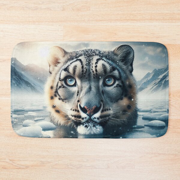 Item preview, The Snow Leopard's Icy Stare designed and sold by nikkolaus.