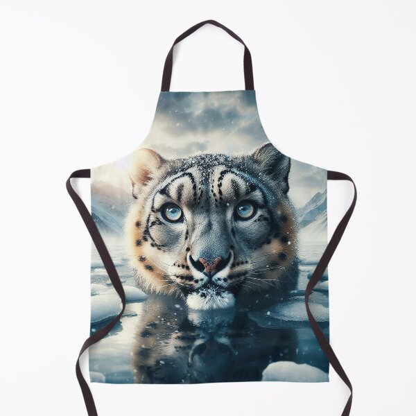 Item preview, The Snow Leopard's Icy Stare designed and sold by nikkolaus.