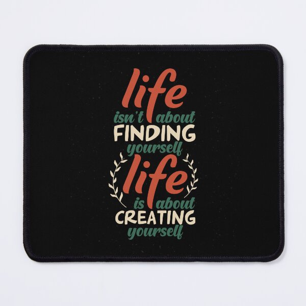 Item preview, Life Is About Creating Yourself George Bernard Shaw Speckled Typographic Art designed and sold by AVNGR-Design.