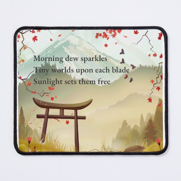 Item preview, Japanese Torii Gate Wall Art | Zen Mountain Landscape Printable | Japandi Nature Decor | Morning Meadow Haiku Print | Minimalist Botanical Poster designed and sold by ChloeDesigns401.