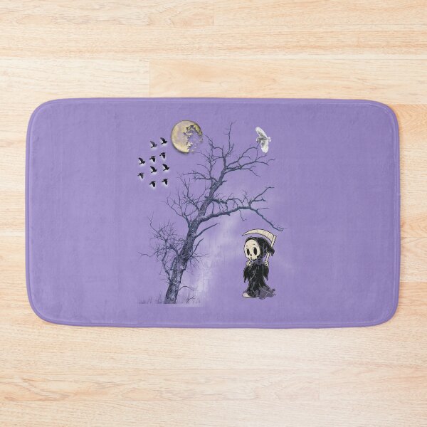 Item preview, Spooky Cute Grim Reaper Moonlit Tree Owl Pastel Goth Vintage Witchy Graphic Aesthetic Halloween Flying Birds designed and sold by Clean Print Goods.