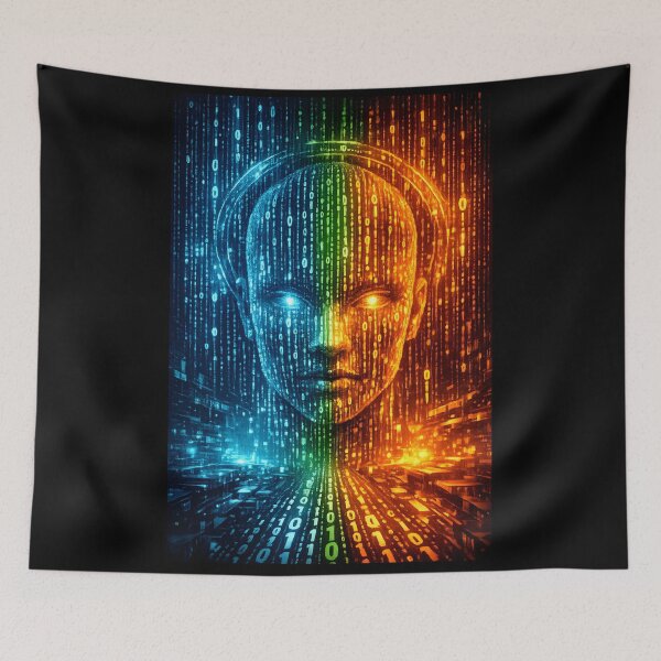 Item preview, Binary Flow of Consciousness designed and sold by Kicor.