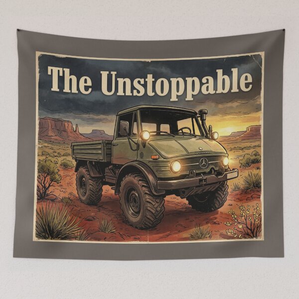 Item preview, Unimog Unstoppable Poster designed and sold by Dimensionality.