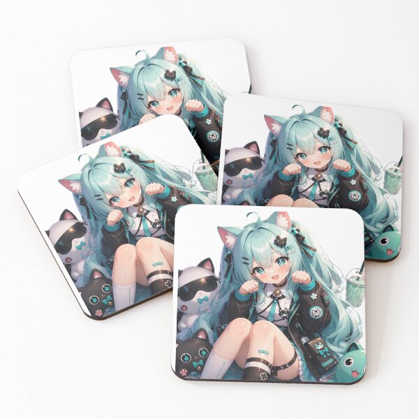 Item preview, Aqua Dreams – Mystical Water Anime Girl Mint NDE style designed and sold by Revyra Design .