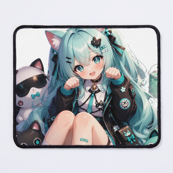 Artikelvorschau, Aqua Dreams – Mystical Water Anime Girl Mint NTE style entworfen und verkauft von Revyra Design .