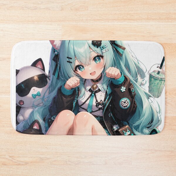 Item preview, Aqua Dreams – Mystical Water Anime Girl Mint NDE style designed and sold by Revyra.
