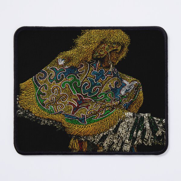 Item preview, Maracatu Rural Warrior - Intricate Brazilian Dotted Illustration designed and sold by AV.