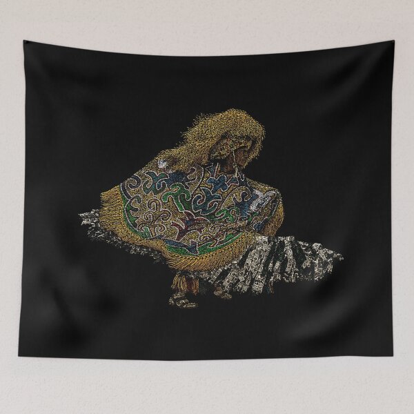 Item preview, Maracatu Rural Warrior - Intricate Brazilian Dotted Illustration designed and sold by AV.