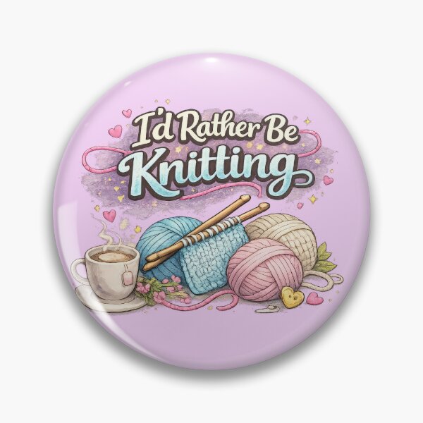 Item preview, I'd Rather Be Knitting designed and sold by Elisabeth Lucas.