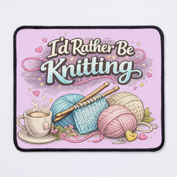 Item preview, I'd Rather Be Knitting designed and sold by Elisabeth Lucas.