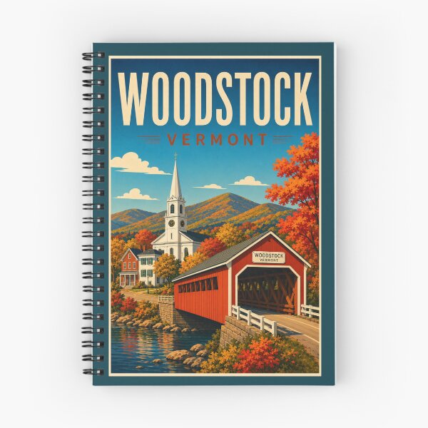 Item preview, Woodstock Vermont Covered Bridge Retro  designed and sold by Eclipse 3699.