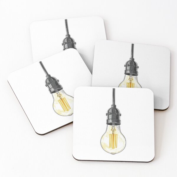 Item preview, Vintage Electric Bulb Retro Lamp Sketch designed and sold by Digital Duniyah.