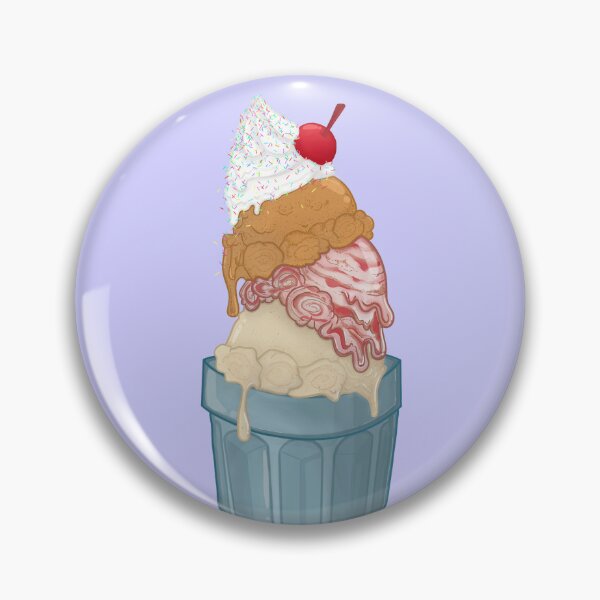 Item preview, Ice Cream Sundae Custard Pumpkin Strawberry Cheesecake Vanilla Bean Animated Drawing designed and sold by Komorebji.