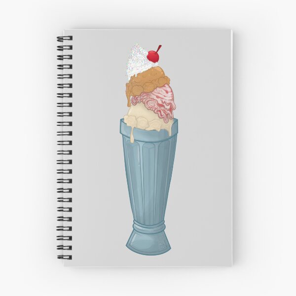 Item preview, Ice Cream Sundae Custard Pumpkin Strawberry Cheesecake Vanilla Bean Animated Drawing designed and sold by Komorebji.