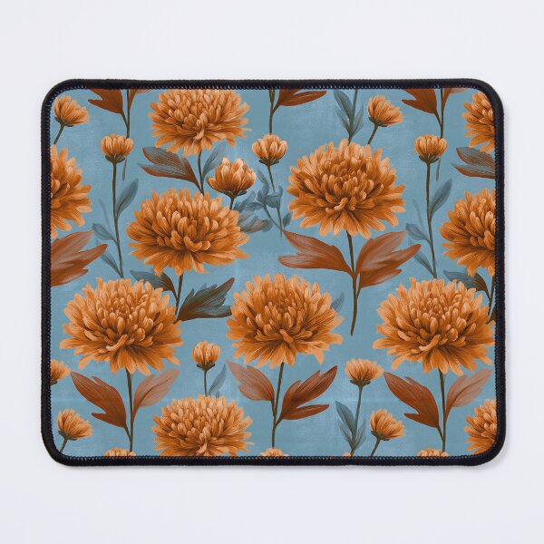 Item preview, Blooming Chrysanthemum Floral - Flower Garden Pattern - Housewarming Gifts designed and sold by RoyalStarsPatts.