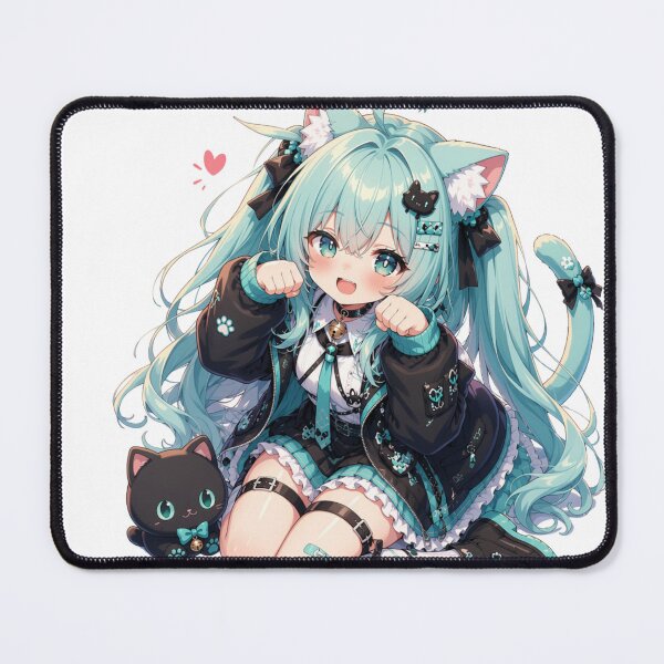 Artikelvorschau, Aqua Dreams – Mystical Water Anime Girl Mint NTE style entworfen und verkauft von Revyra Design .