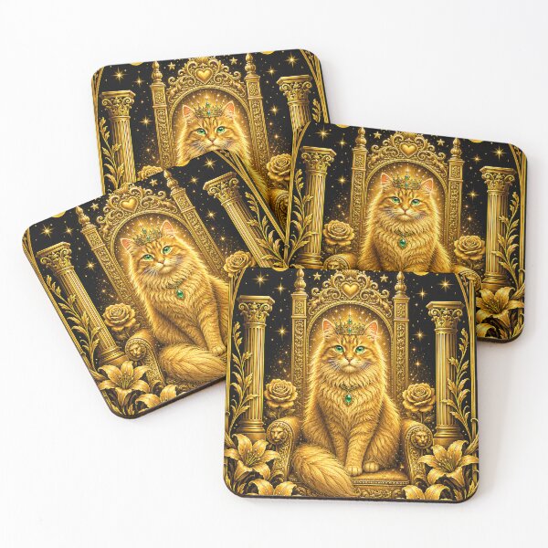 Item preview, The Empress Cat Tarot Card – Golden Empress designed and sold by thirtyonestars.