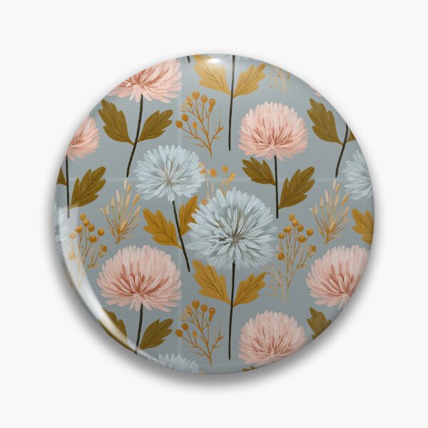 Item preview, Minimalistic Chrysanthemum Floral  - Birthday Flower Pattern  - Moms Day Gifts designed and sold by RoyalStarsPatts.