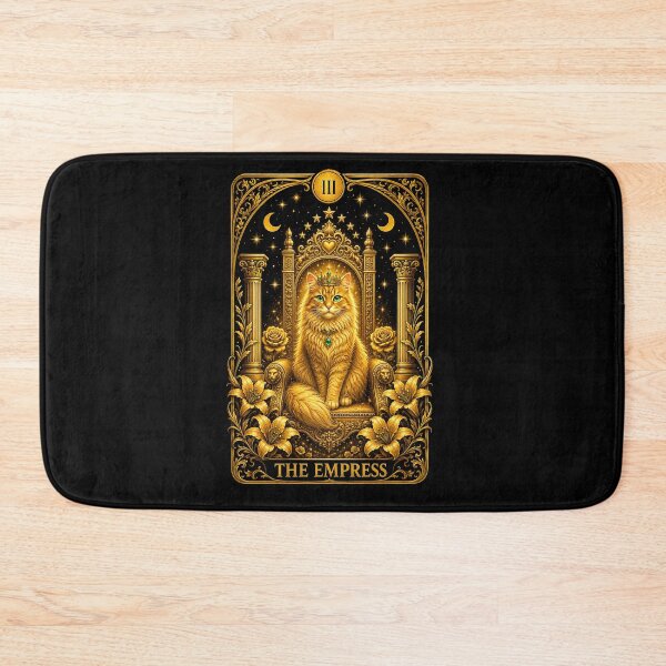 Item preview, The Empress Cat Tarot Card – Golden Empress designed and sold by thirtyonestars.