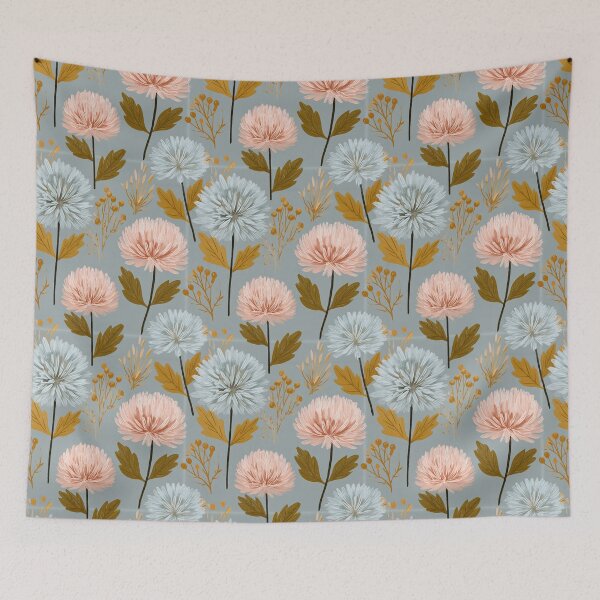 Item preview, Minimalistic Chrysanthemum Floral  - Birthday Flower Pattern  - Moms Day Gifts designed and sold by RoyalStarsPatts.