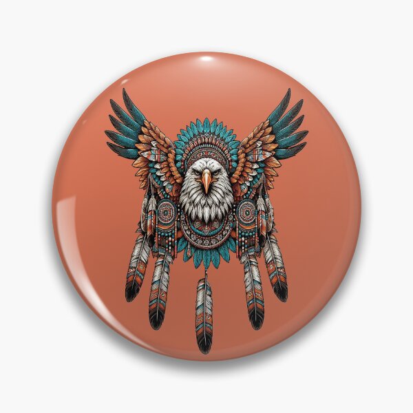 Item preview, EAGLE, SACRED SYMBOL, SOUTHWESTERN ART, FEATHERS WINGS, WEST designed and sold by classic car craze.
