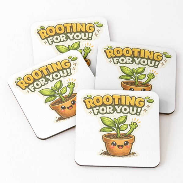 Item preview, Rooting For You Cute Plant Pun designed and sold by EastEndTownie.