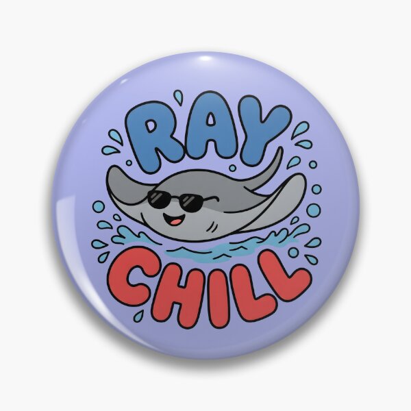 Item preview, Ray Chill – Cute Stingray with Sunglasses Design designed and sold by Sea Gem.