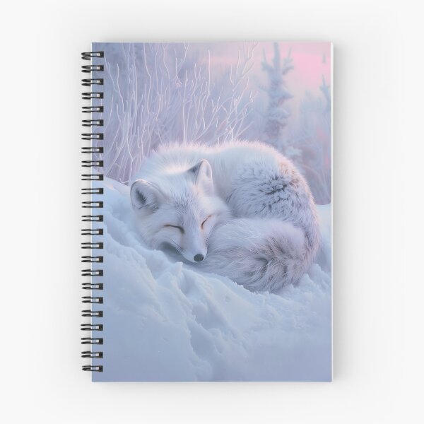 Item preview, Arctic Fox Curled in Snow, Wildlife designed and sold by GuildedWordGraphics.